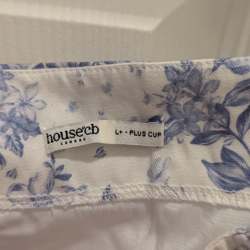 House of CB Blue Floral Corset Top - Picture 3 of 5